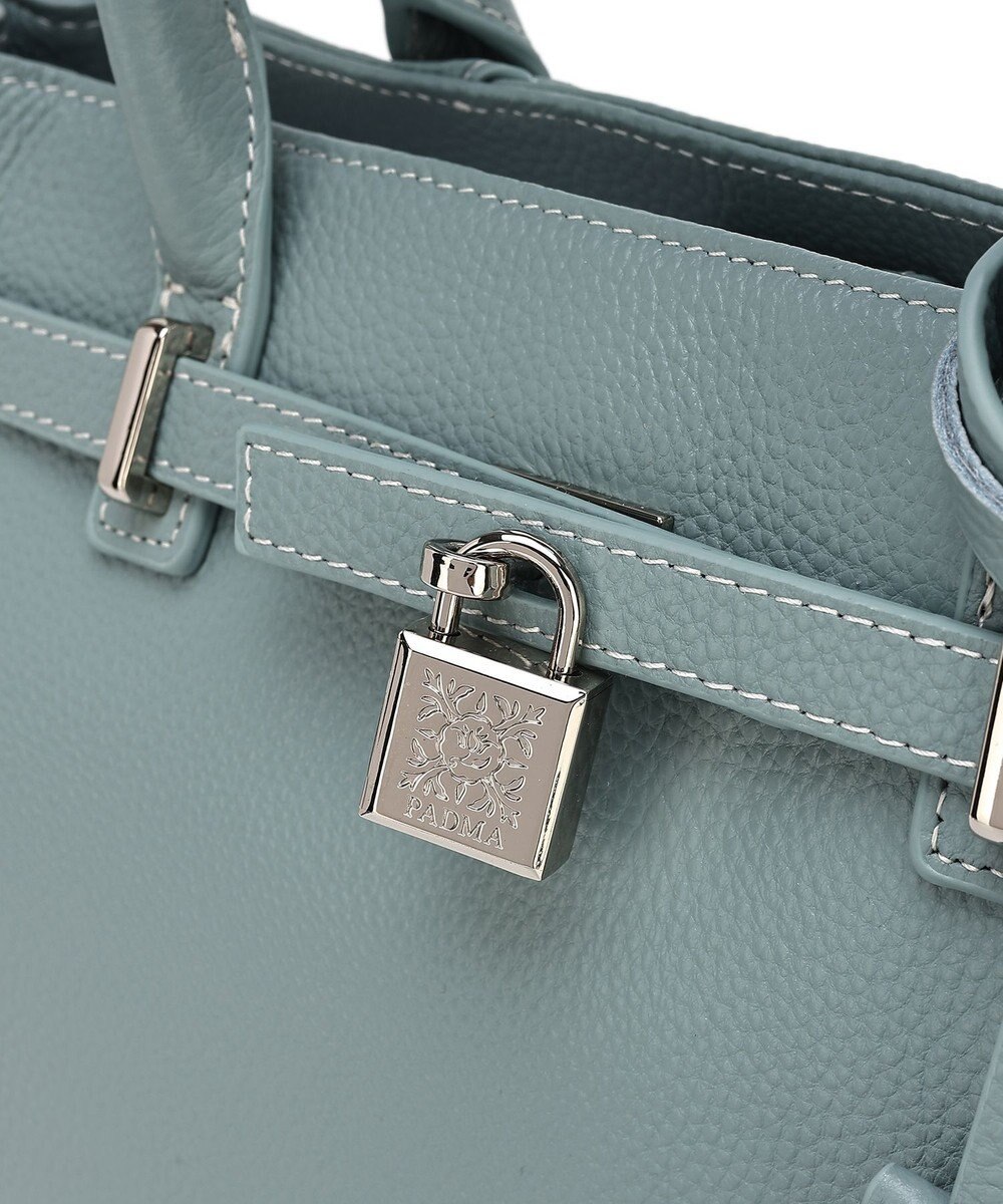 style code 【PADMA/パドマ】 キーチャーム付 本革ベルトデザインハンドバッグ 