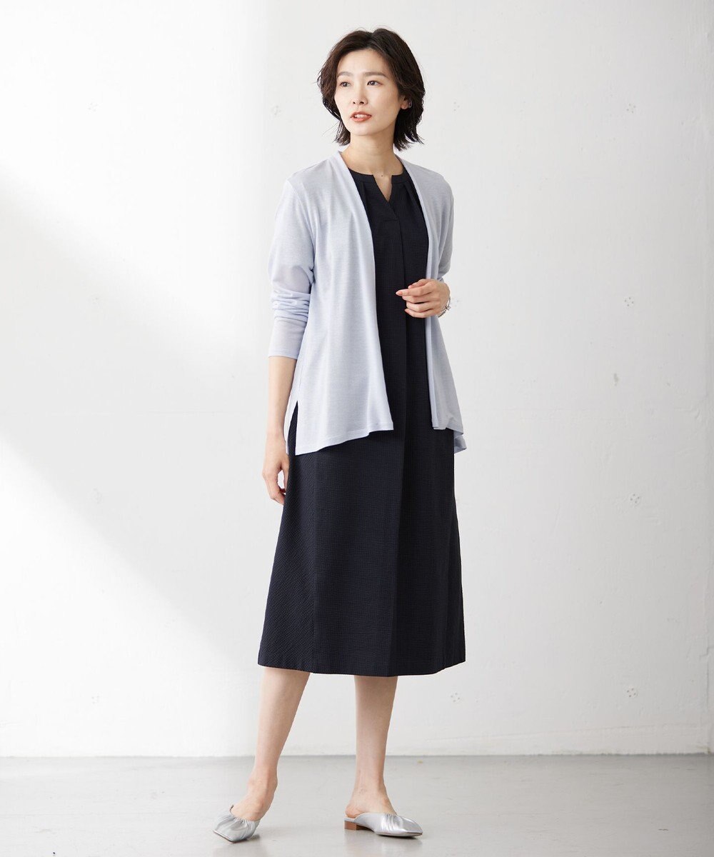 J.PRESS LADIES S 【WEB限定カラーあり・抗菌消臭・吸水速乾】サッカージャージー ワンピース 