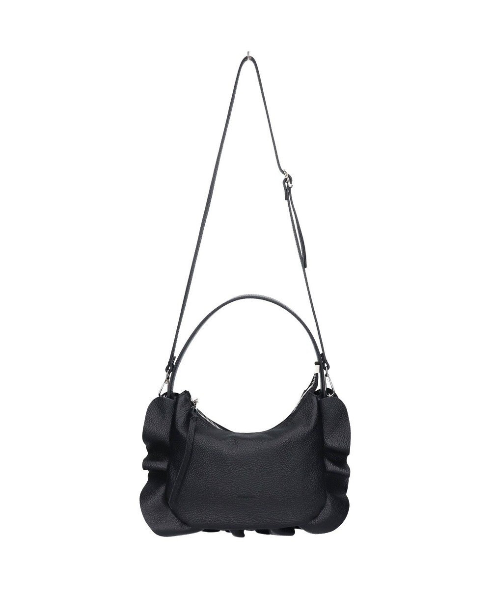 INTER-CHAUSSURES 【RIPANI】サイドフリルホーボーバッグ・ミディ 