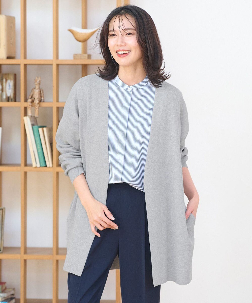 ANY L 【洗濯機可能・UVケア】ニットコーディガン 