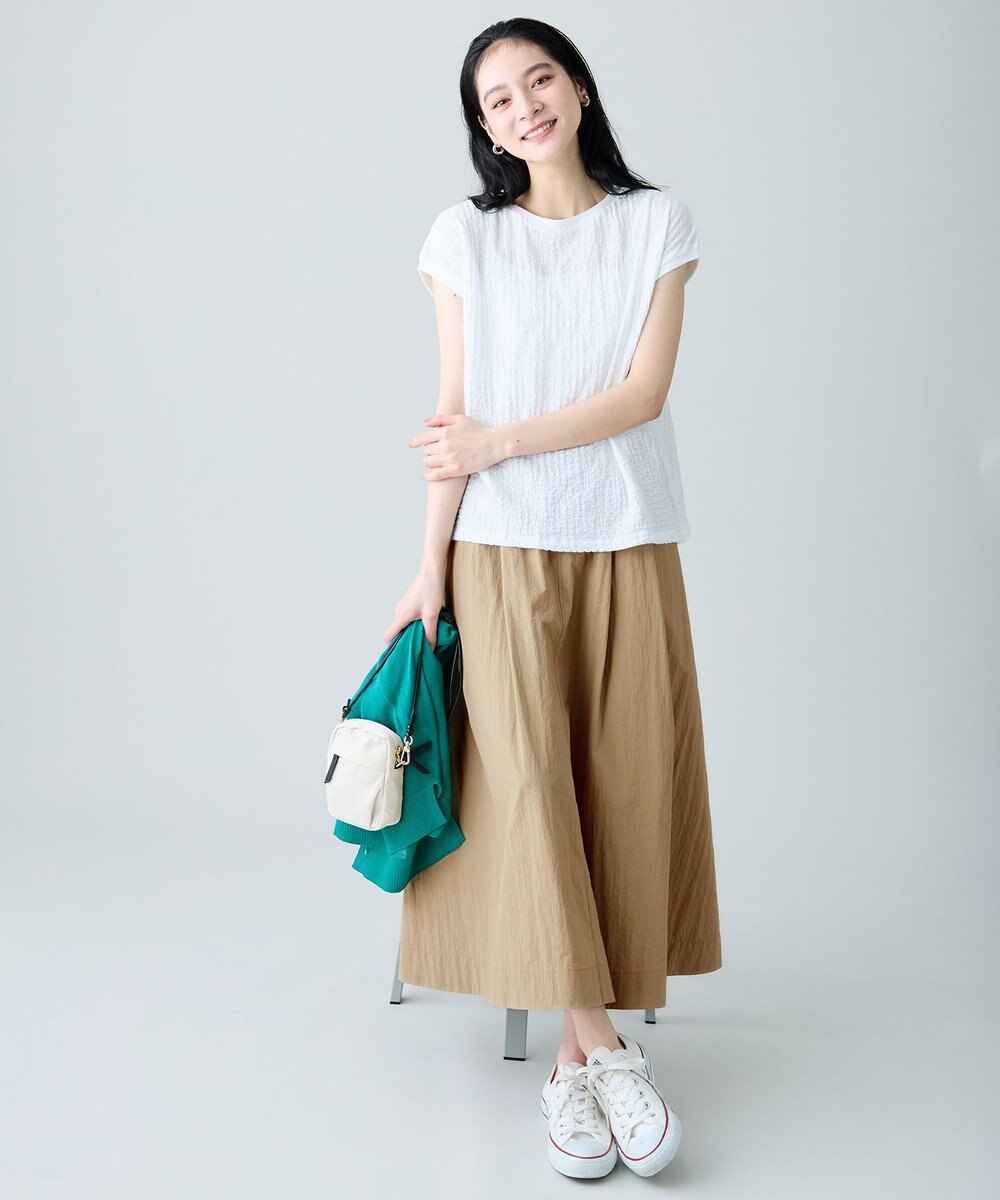 ANY L レースフレンチスリーブプルオーバー 