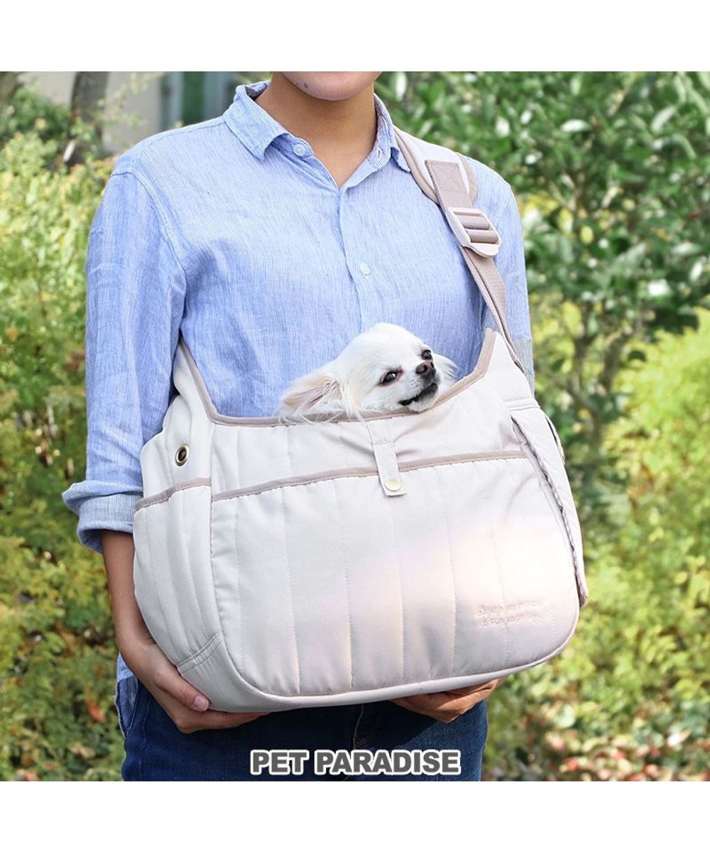 PET PARADISE ペットパラダイス キルティングスリングキャリーバッグ 超小型犬 ベージュ