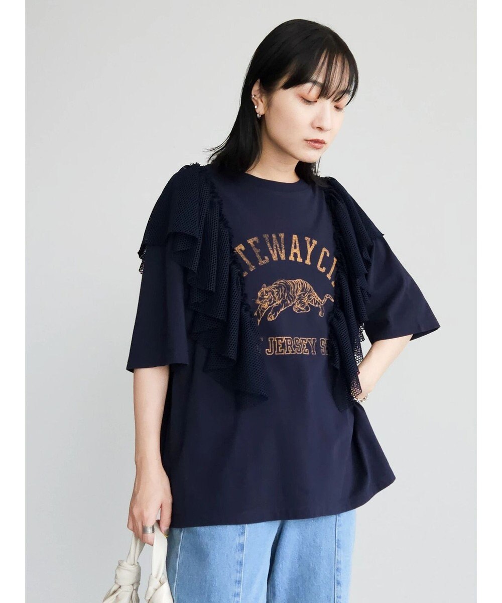 Green Parks ・ＳＵＧＡＲ　ＳＰＯＯＮ　カレッジｐｔラッフルＴシャツ 