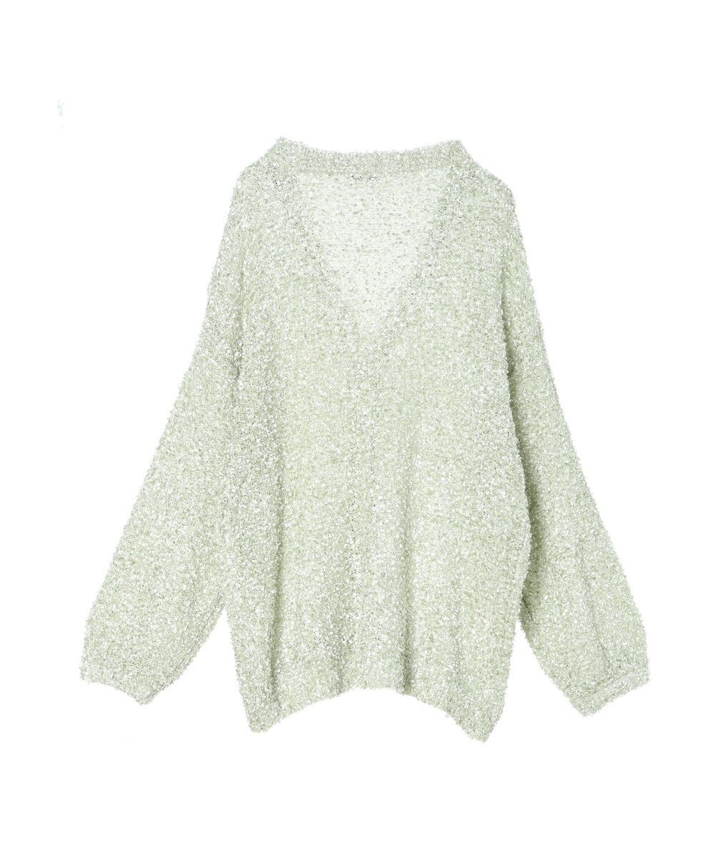 earth music&ecology ぽこぽこヤーンカーディガン 