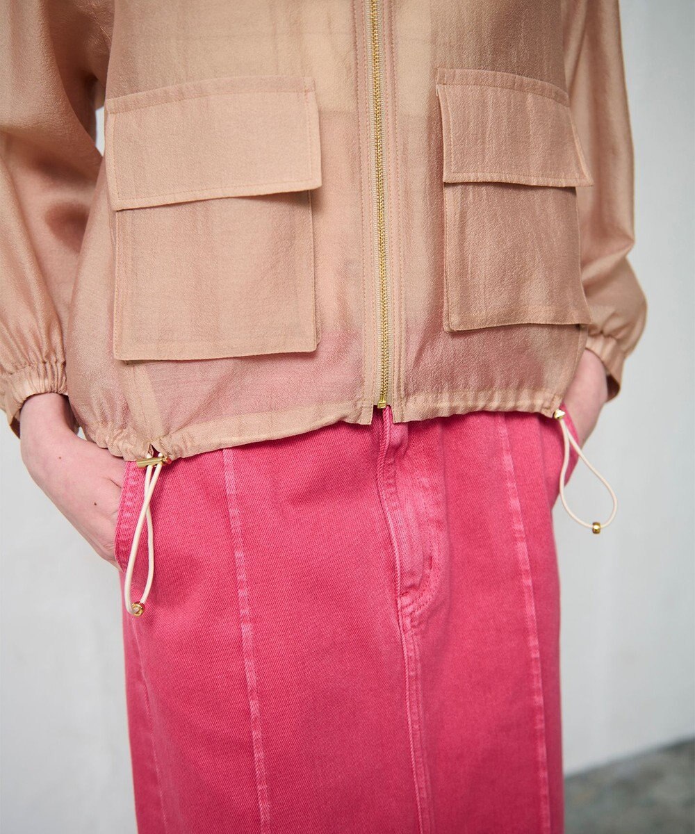 GRACE CONTINENTAL シアードレープブルゾン 