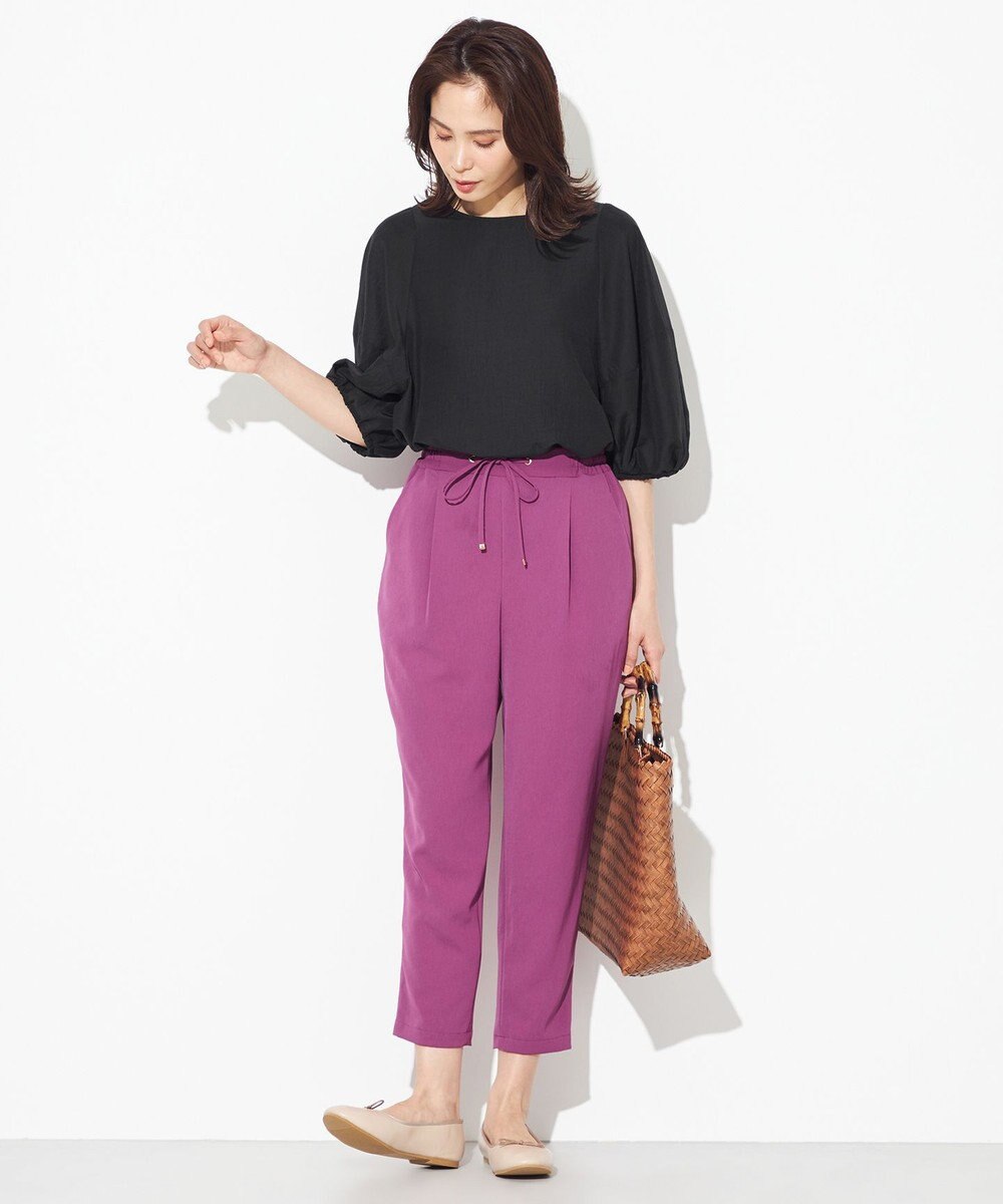 ANY 【接触冷感・UVケア】イージーケア美脚 パンツ 