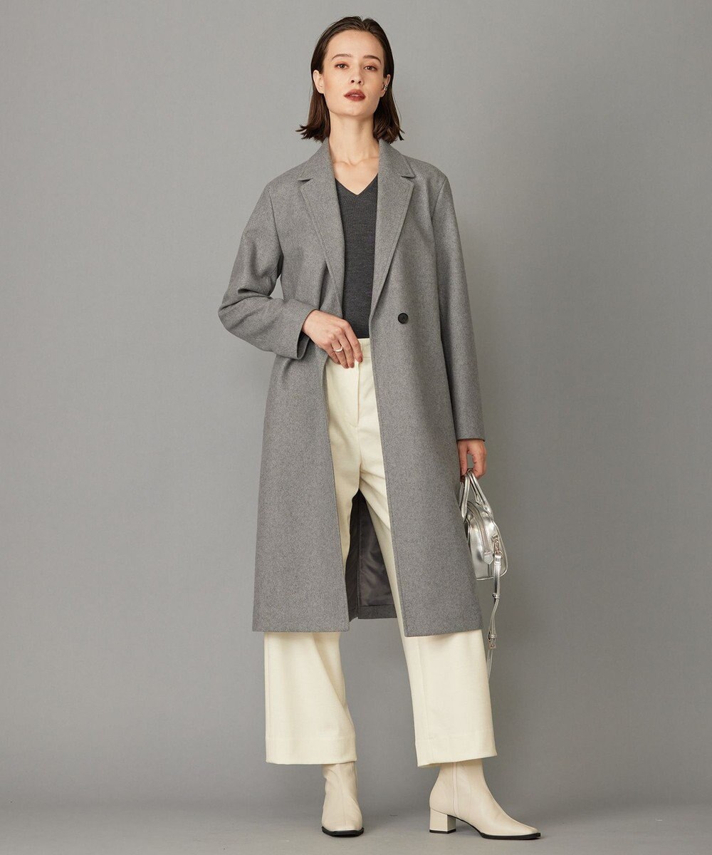 ICB 【洗える】 ウォッシャブルウールジャージー ワイドパンツ 