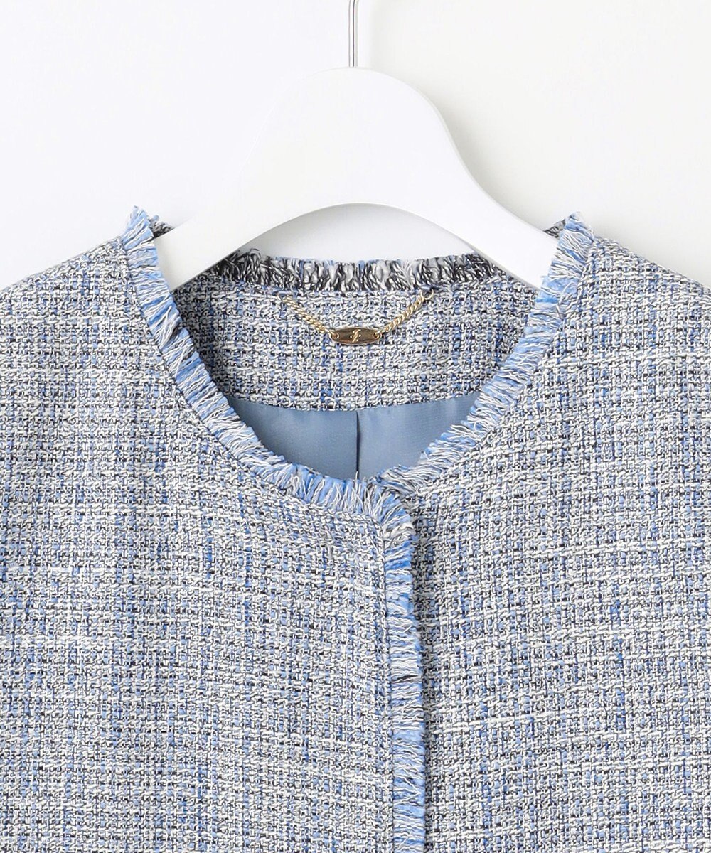 自由区 【カタログ掲載・セットアップ対応】ライトミックスツイード ジレ 