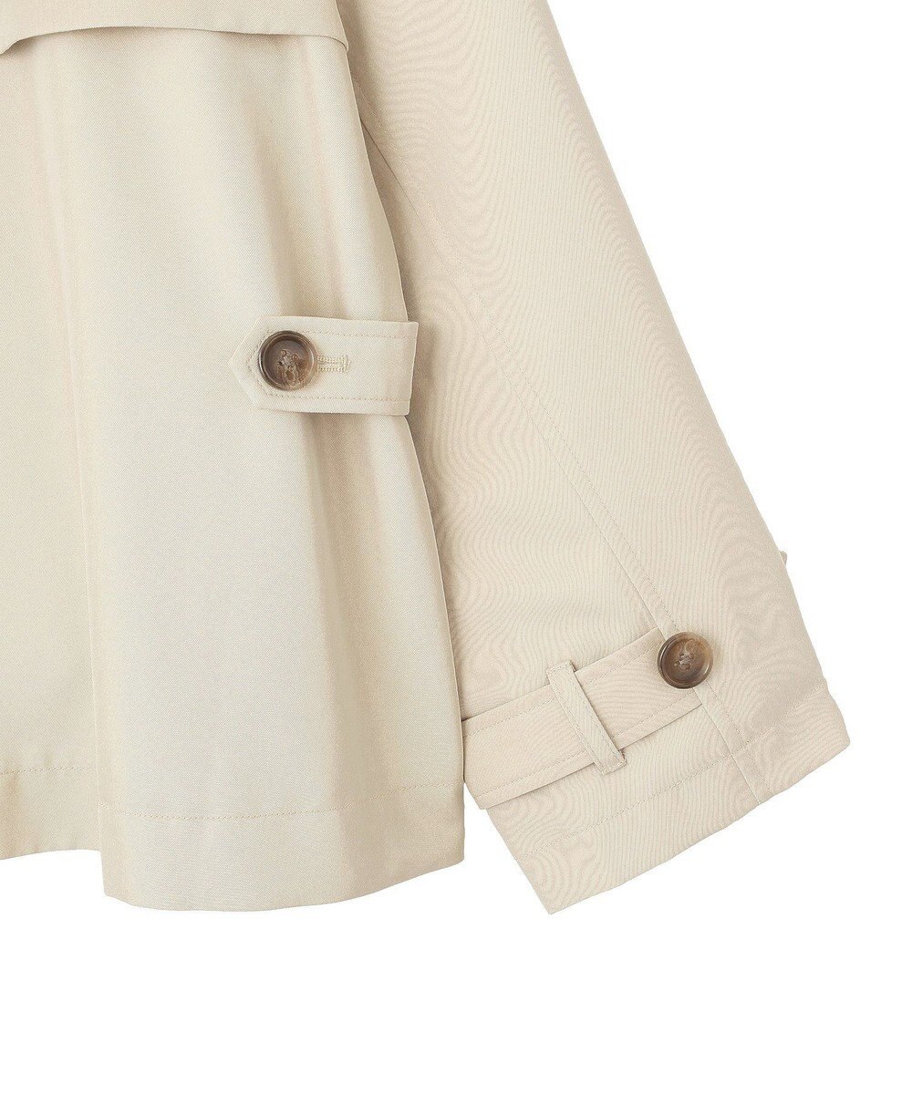 earth music&ecology 2WAYフードショートフレアトレンチ 