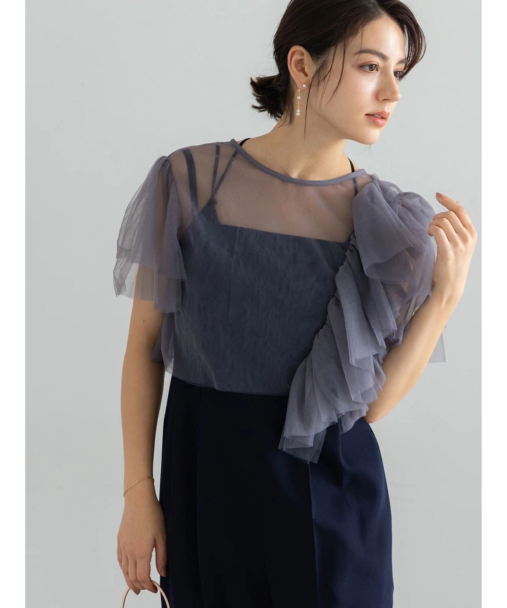 Te chichi 【セレモニーアイテム】チュールフリルレイヤードボレロ 