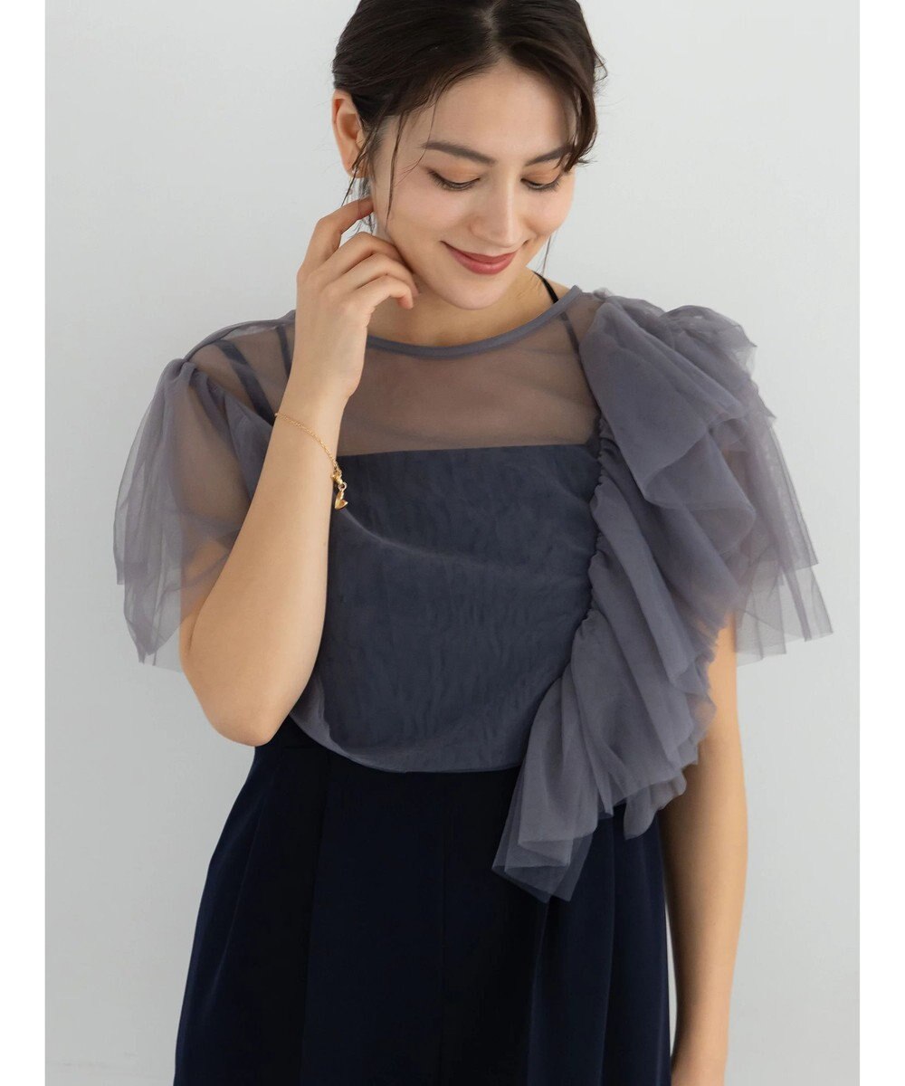 Te chichi 【セレモニーアイテム】チュールフリルレイヤードボレロ 