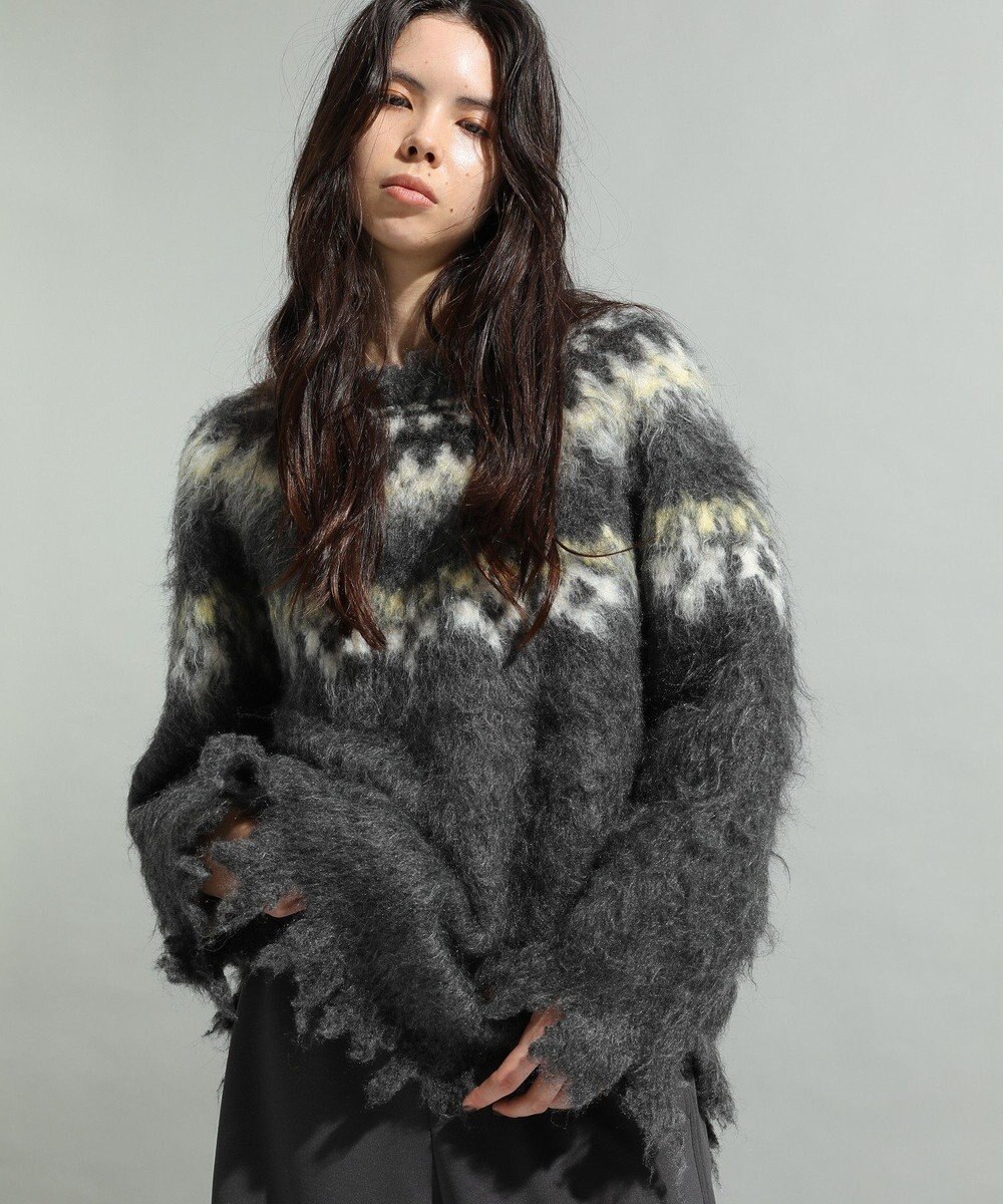 CRAFT STANDARD BOUTIQUE ノルディック起毛ニットプルオーバー 