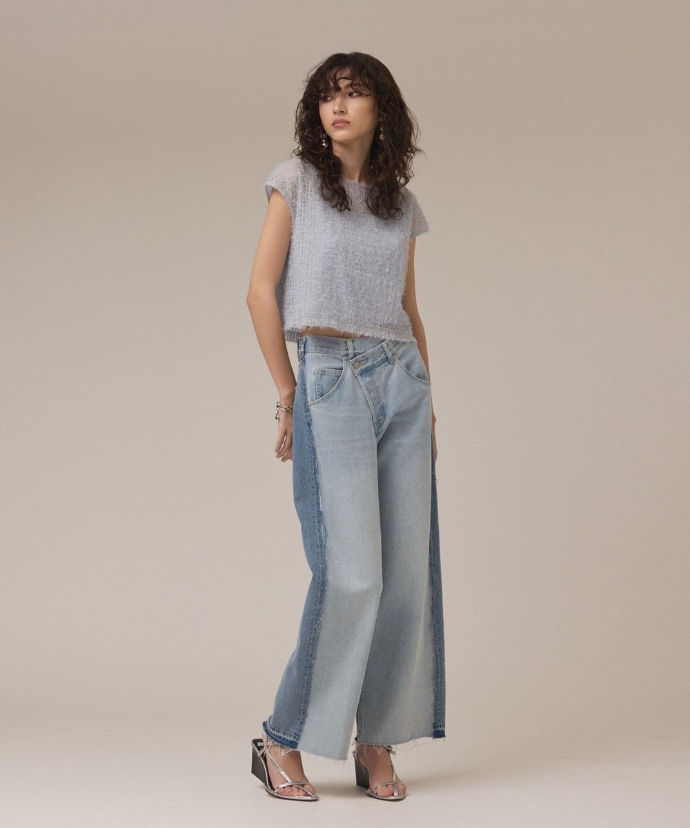 GRACE CONTINENTAL バックフレアチュールトップ 