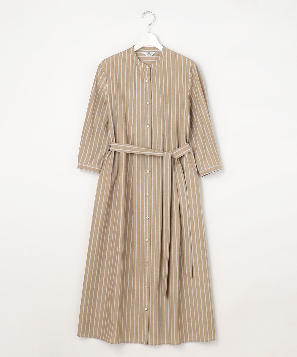 J.PRESS LADIES S TC ハイカウントストライプ シャツ ワンピース 