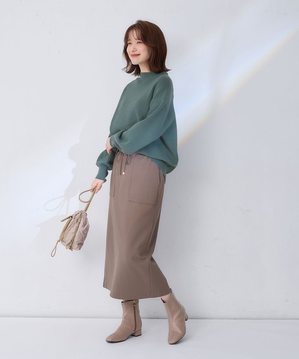 ANY 【洗濯機可能/8色展開】ソフトタッチポリエステルニット 