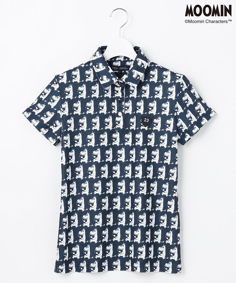 23区GOLF 【WOMEN】【MOOMIN COLLECTION】ムーミン 半袖 総柄プリント シャツ 