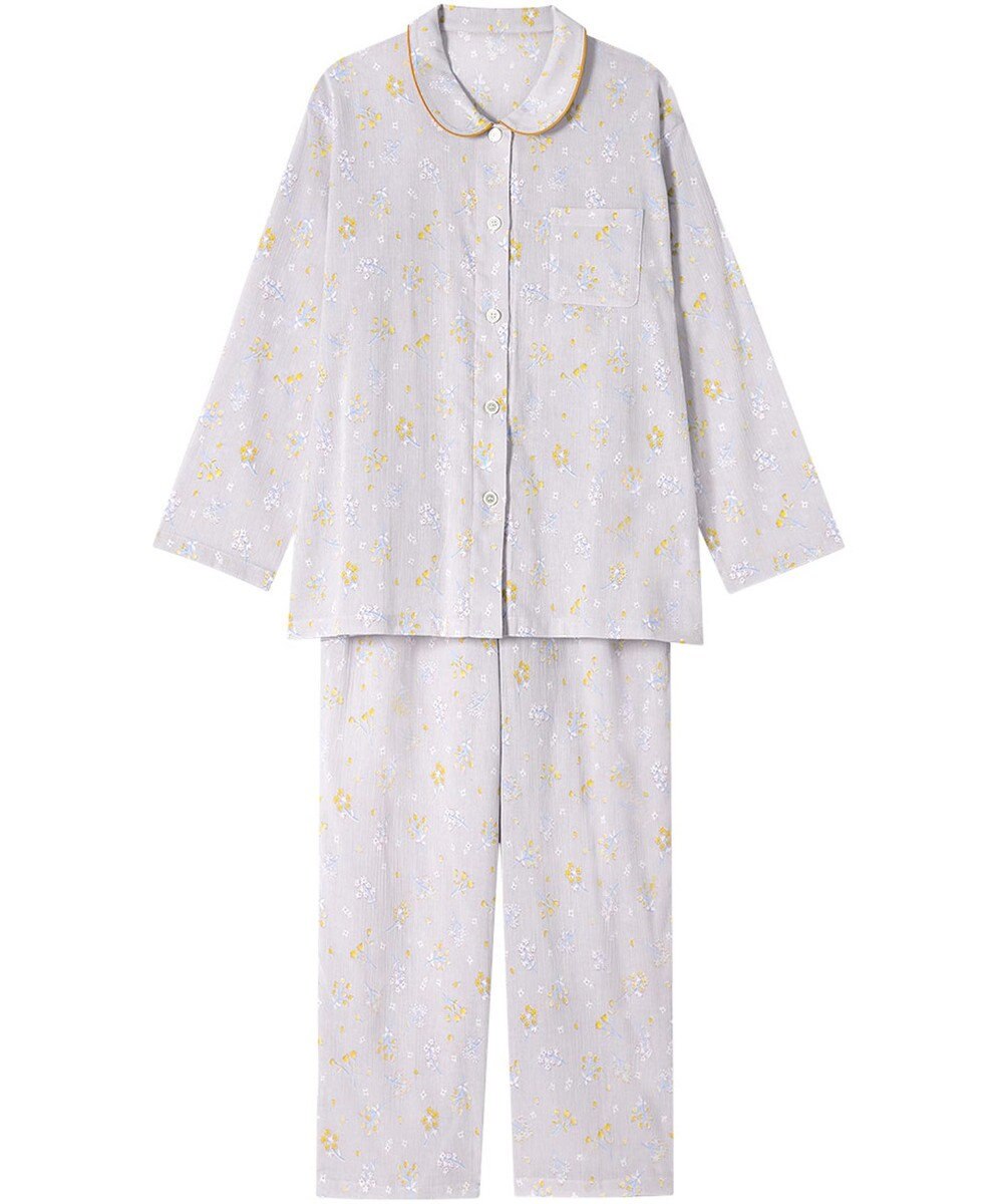 Wing パジャマ 綿100%(本体) 楊柳素材 高島ちぢみ（R） 長袖 長ズボン レディース EP8042 ウイング／ワコール 