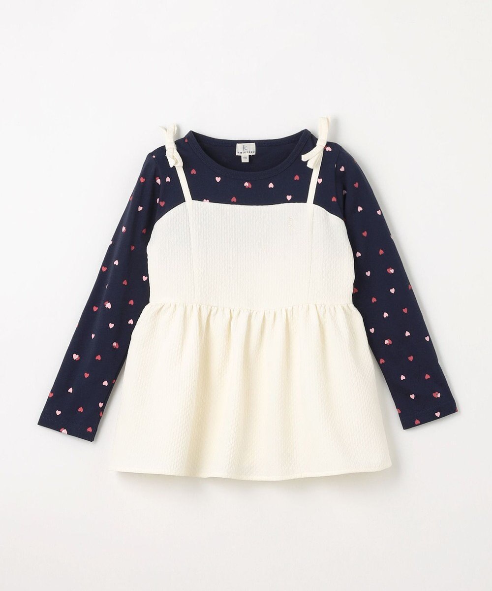 組曲 KIDS 【110-140㎝】ビスチェ＆ハートコンビ チュニック 