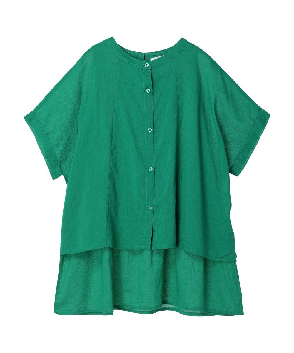 Green Parks インド綿　ＳＥＴ２点レイヤード風ブラウス 