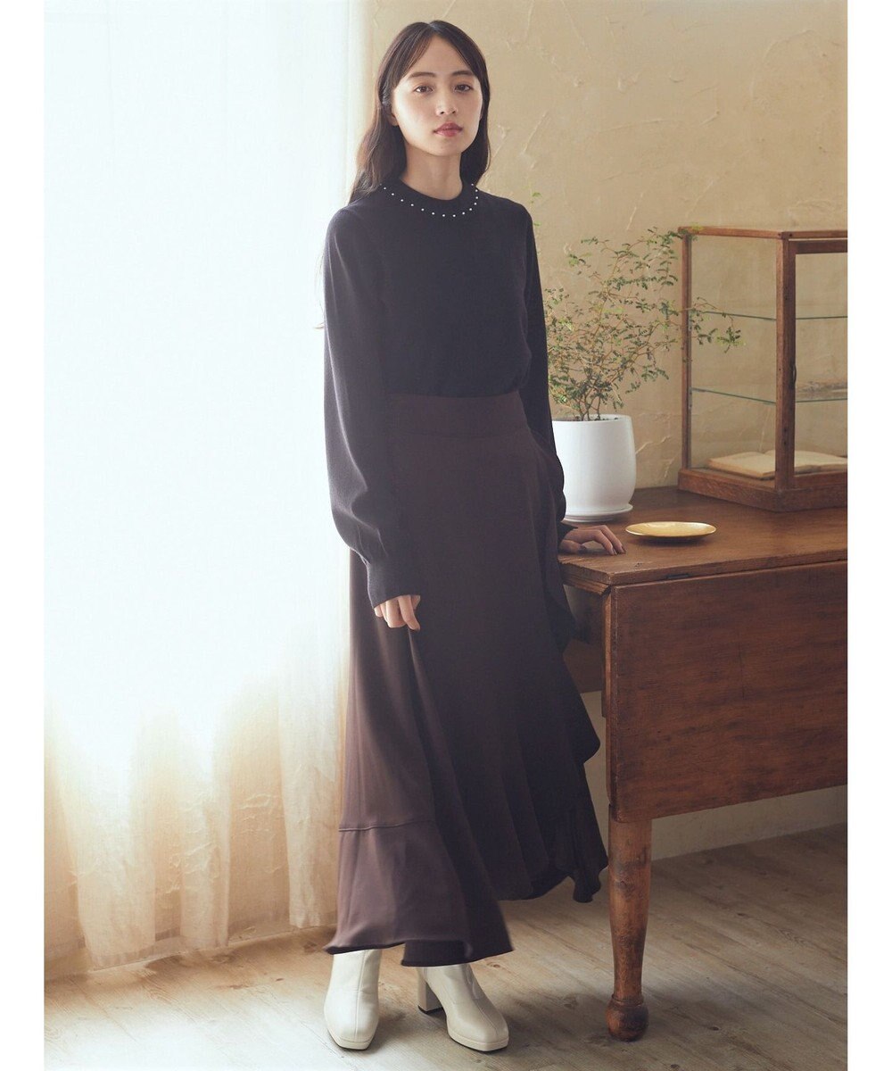 earth music&ecology ラッフルフリルイレヘムスカート 