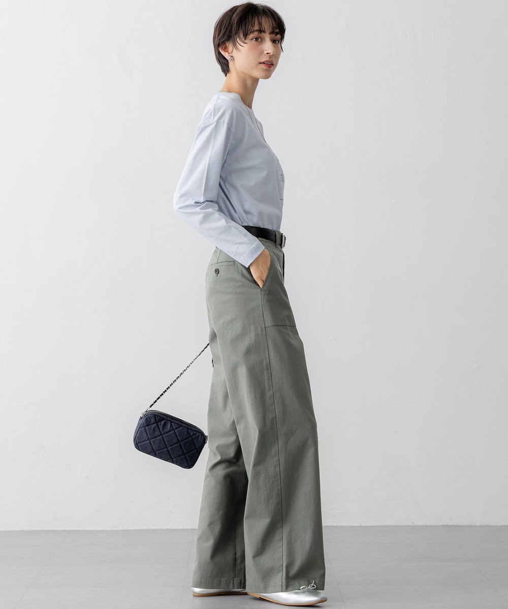 23区 【洗える】レタープリント ロンTEE 