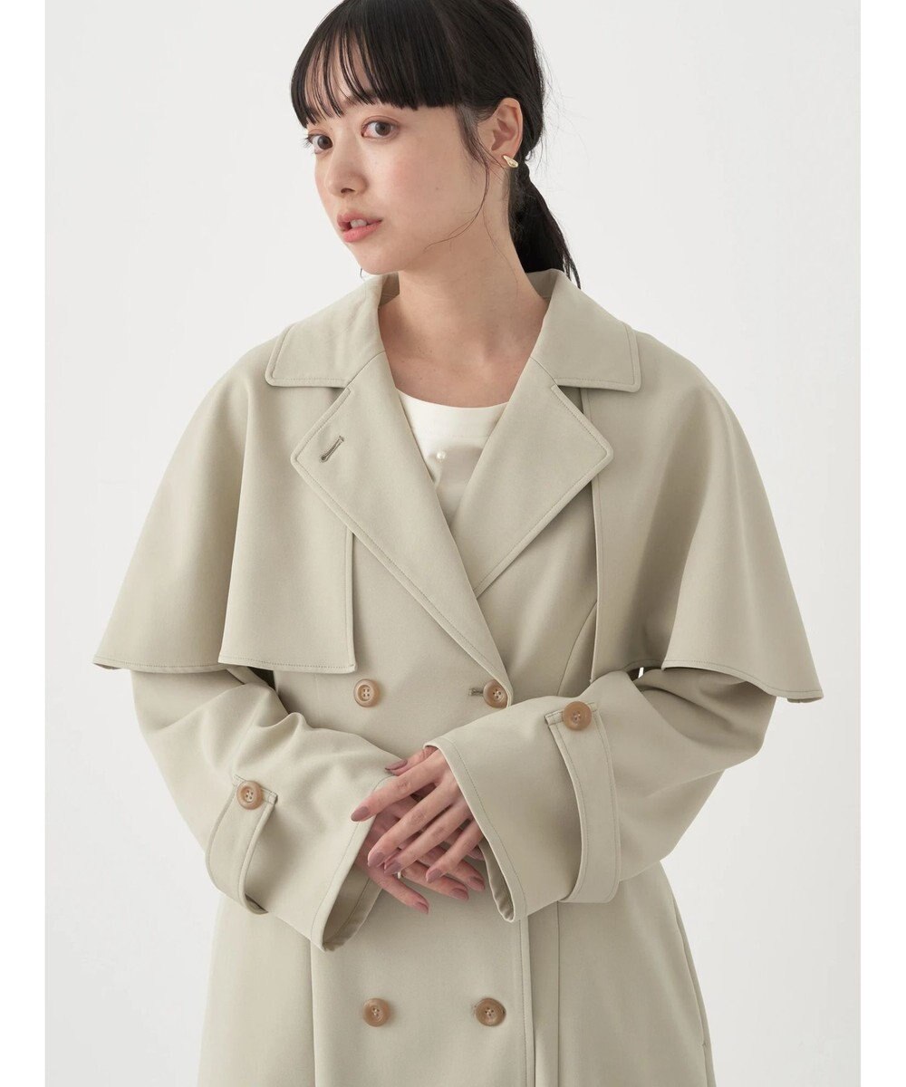 earth music&ecology ２ＷＡＹケープトレンチコート 