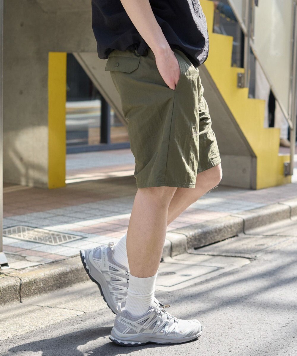 WEGO 【ウエストゴム/紐/速乾/洗濯可/SMLサイズ展開】ナイロンイージーショーツ 