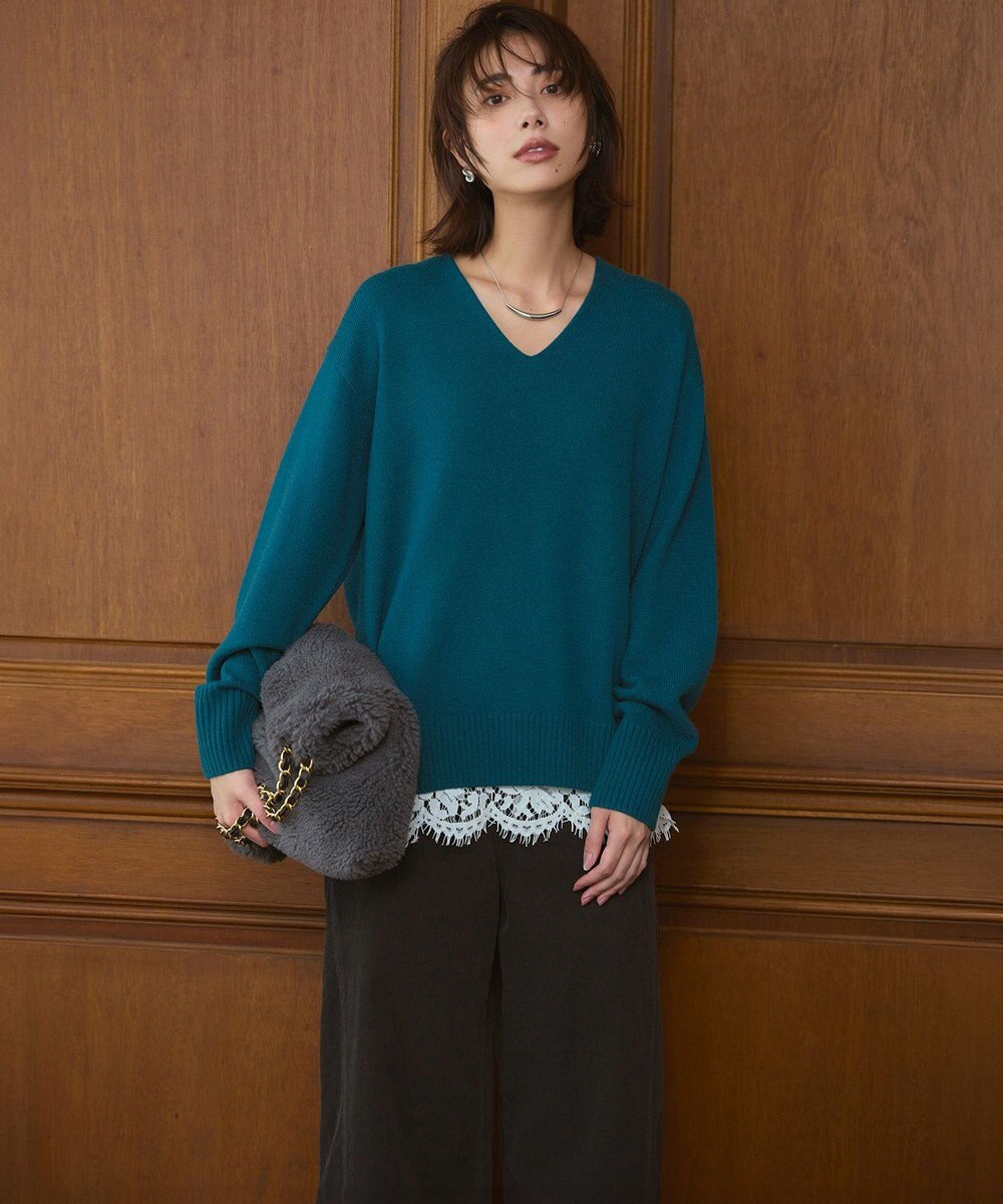 23区 VIOLAｄ’ORO エコムートン チェーンショルダー トートバッグ 