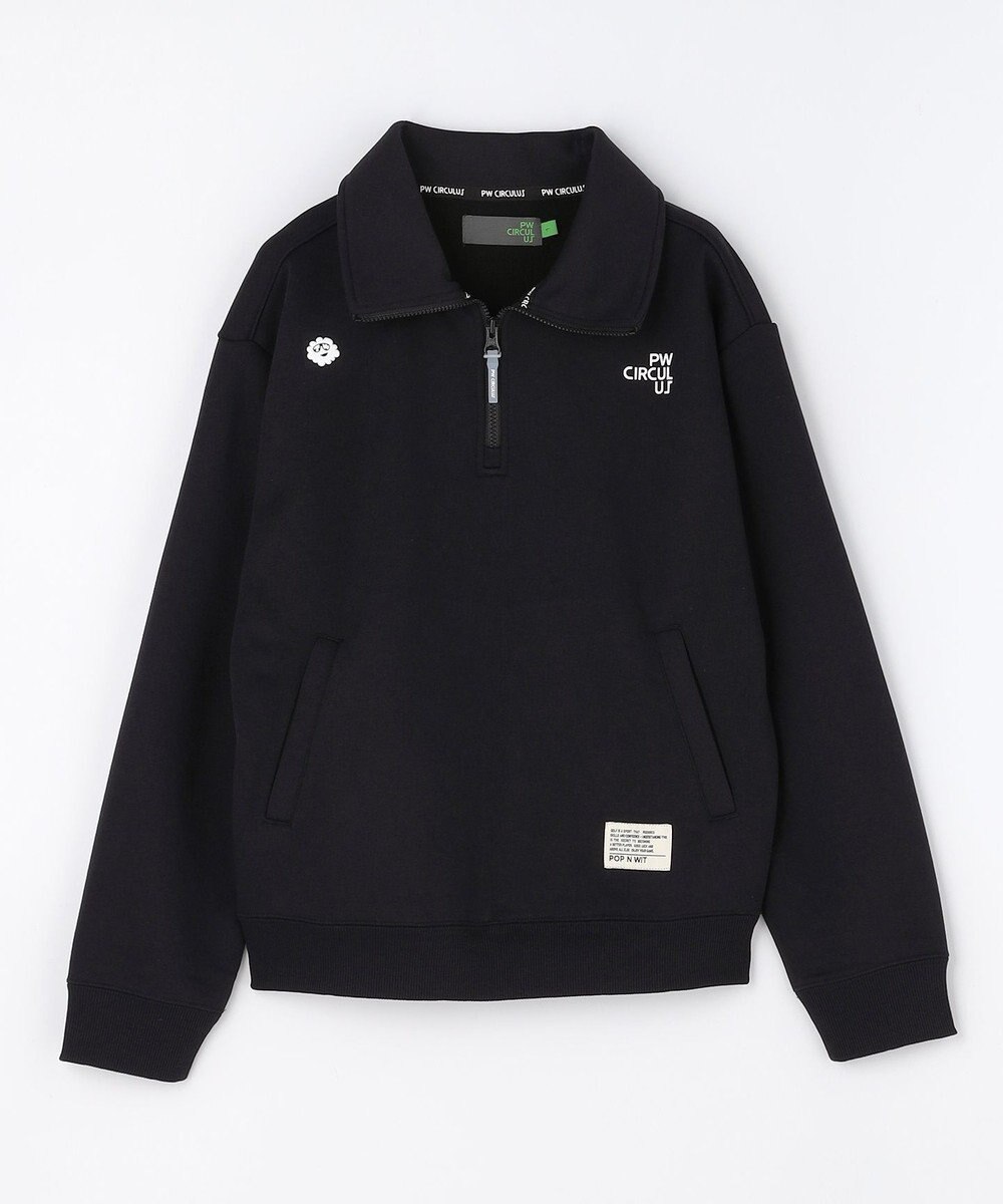 PW CIRCULUS 【WOMEN】ハーフジップ 裏毛スウェットトップス ゴルフウェア レディース 