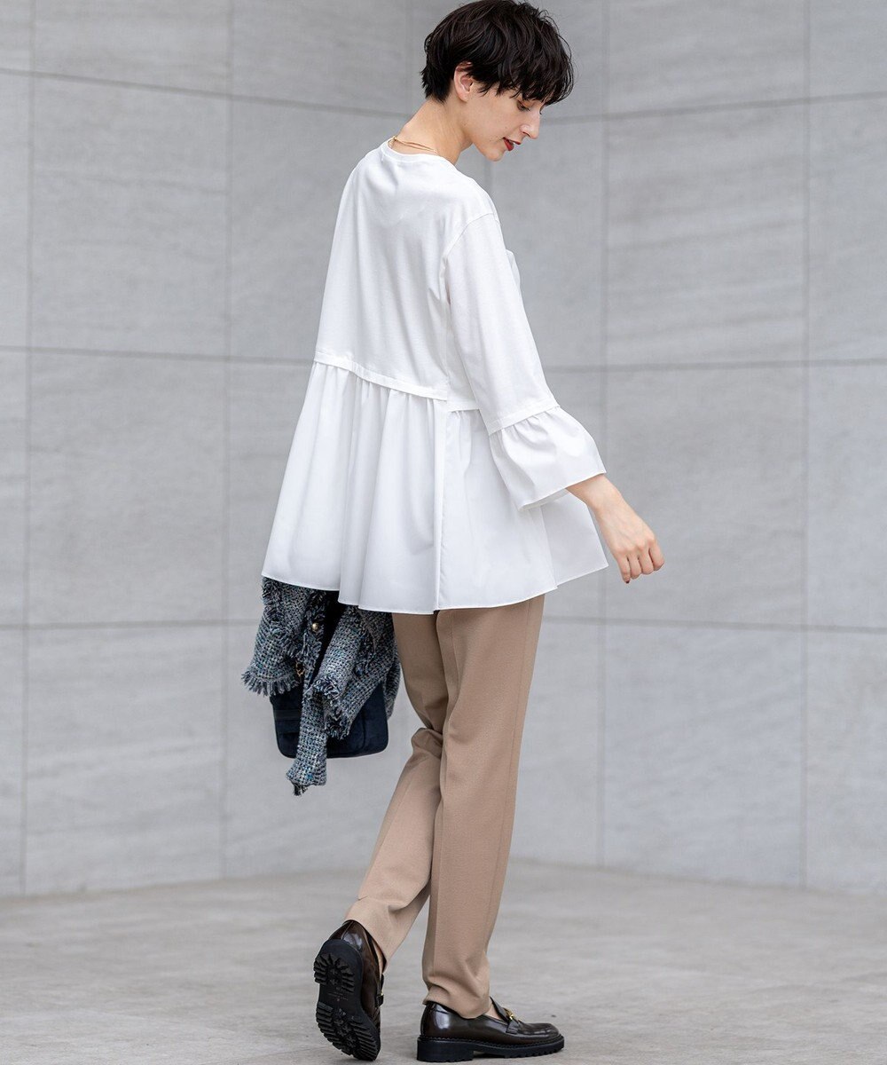 23区 L 【VERY掲載/撥水加工/洗える】TRストレッチギャバ テーパード パンツ 