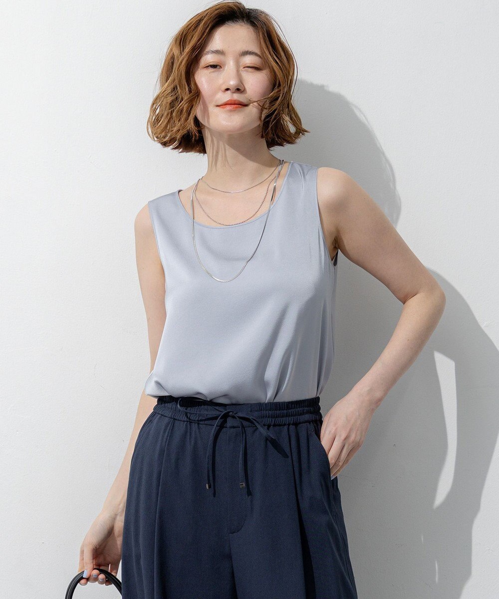 23区 S 【新色追加/Oggi掲載】ミスティサテン タンクトップ 