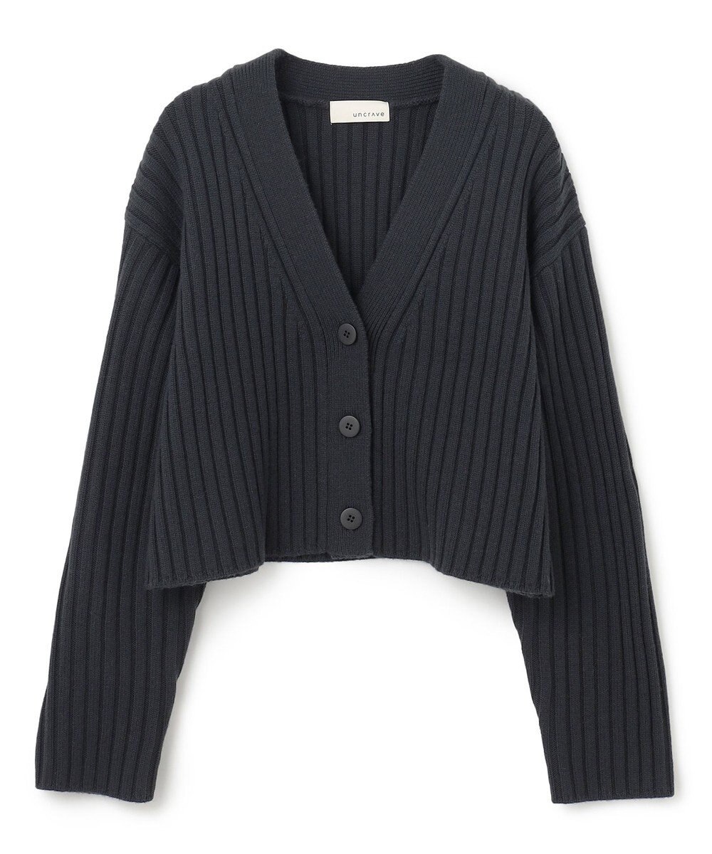 uncrave 【洗える】メリノウール ショートカーディガン（uncrave WHITE） 