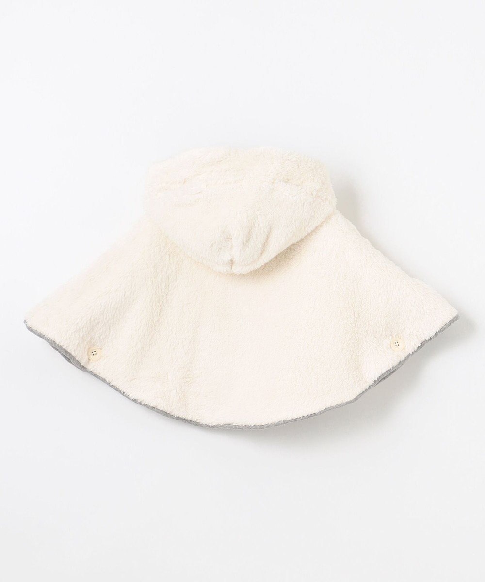 組曲 KIDS 【90㎝】くま耳 キルトマント 