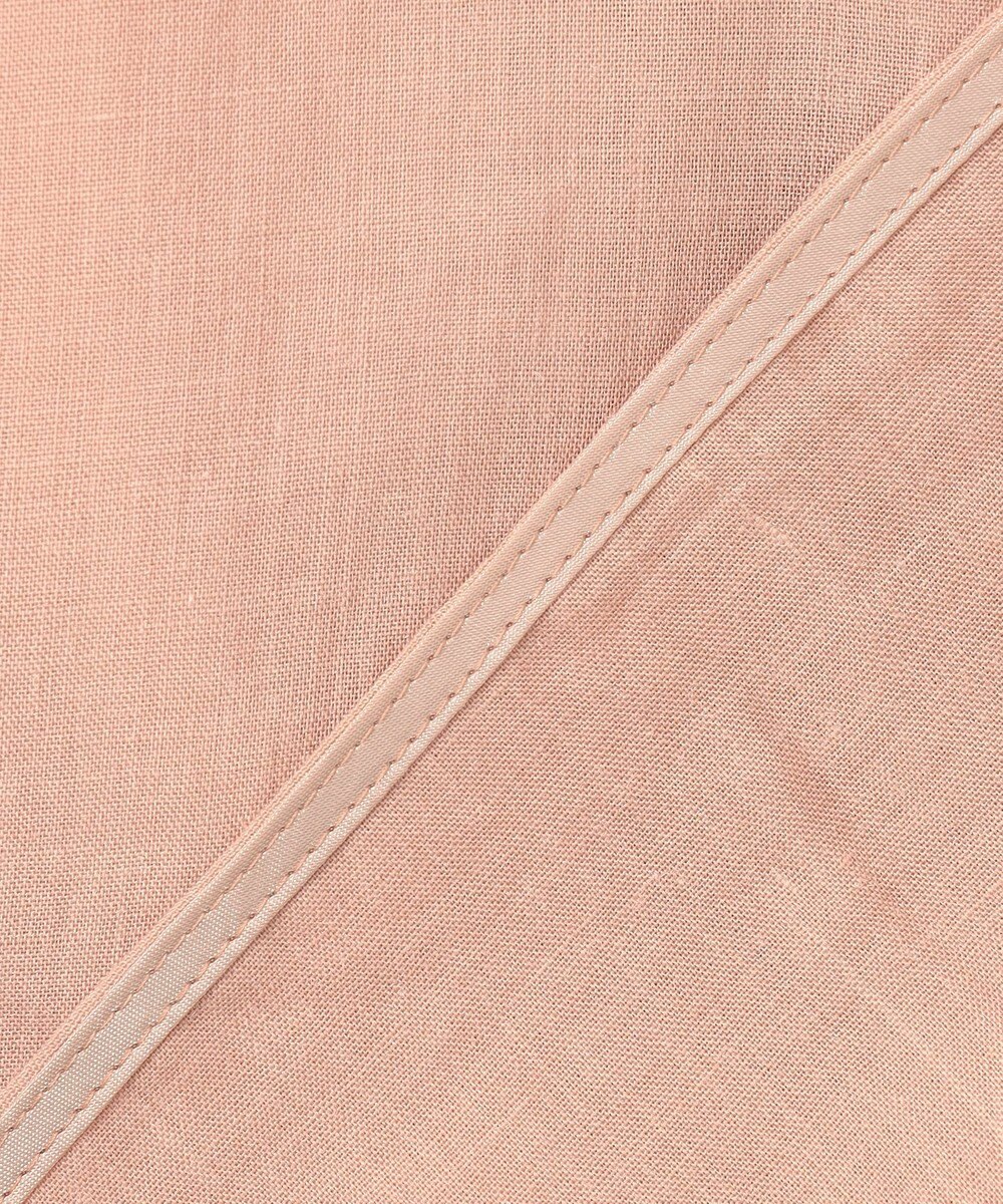 自由区 L 【カタログ掲載・接触冷感・洗える】ラミーローンクロップド丈 ブラウス 