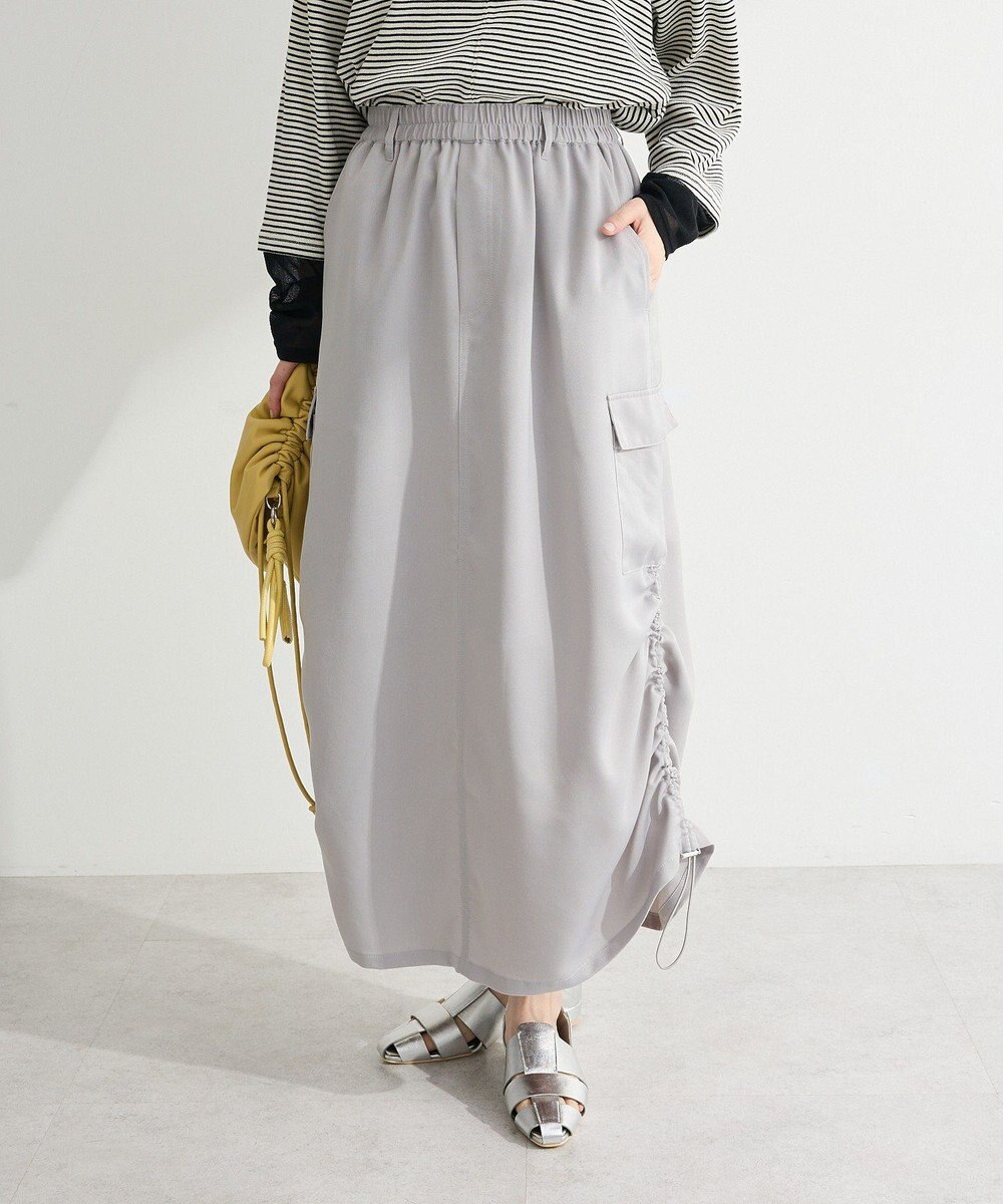 Green Parks サテンカーゴスカート 