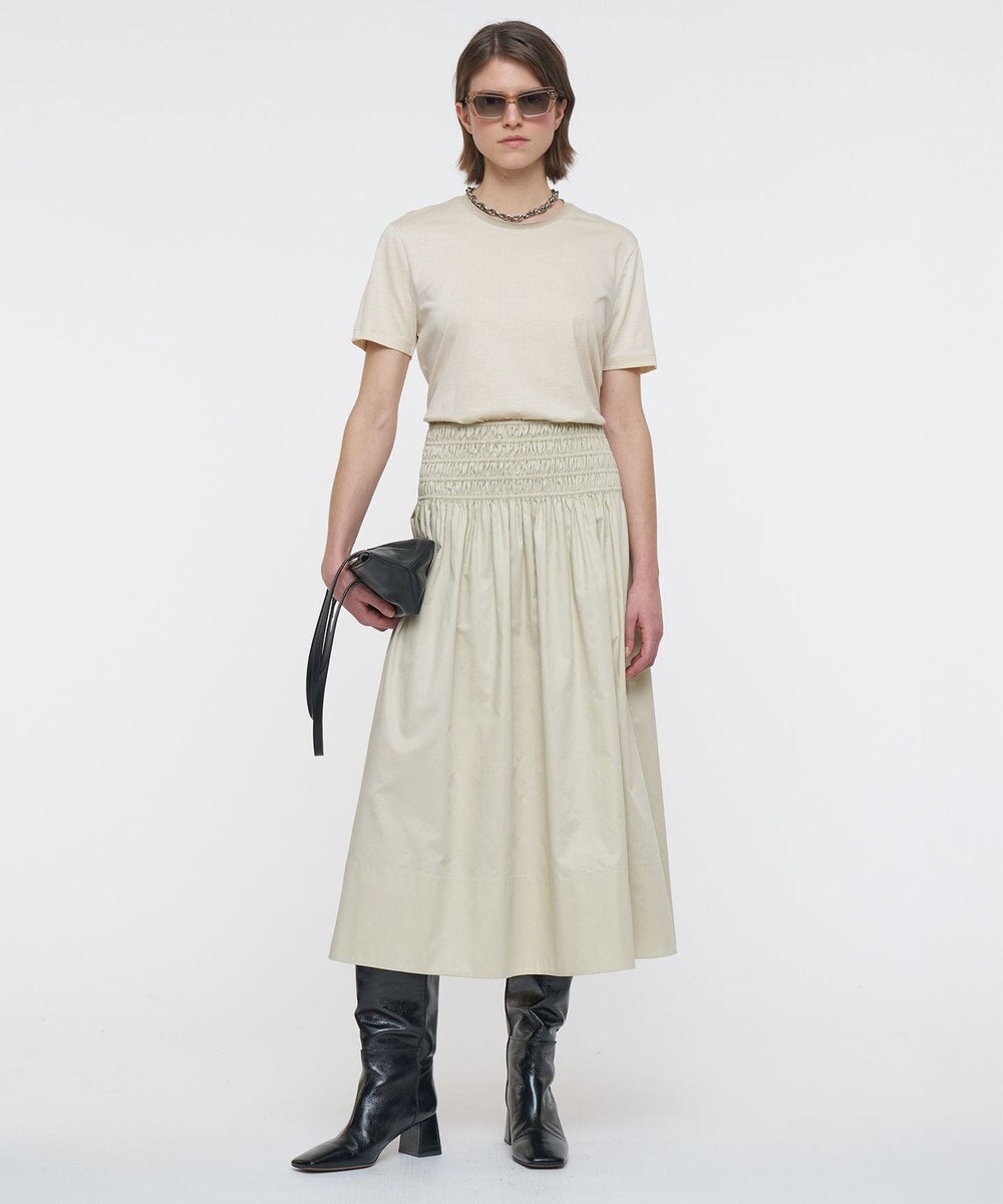 JOSEPH 【洗える】コットンサティーン　スカート 