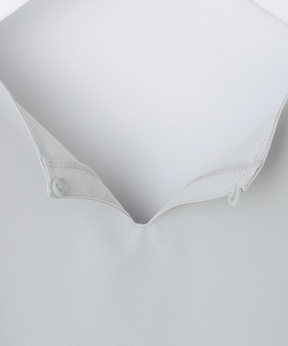 ANY SIS L 【洗える】パール調Ｖネック ブラウス 