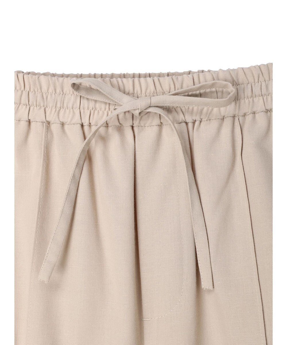 Green Parks 綿麻混イージーワイドパンツ 