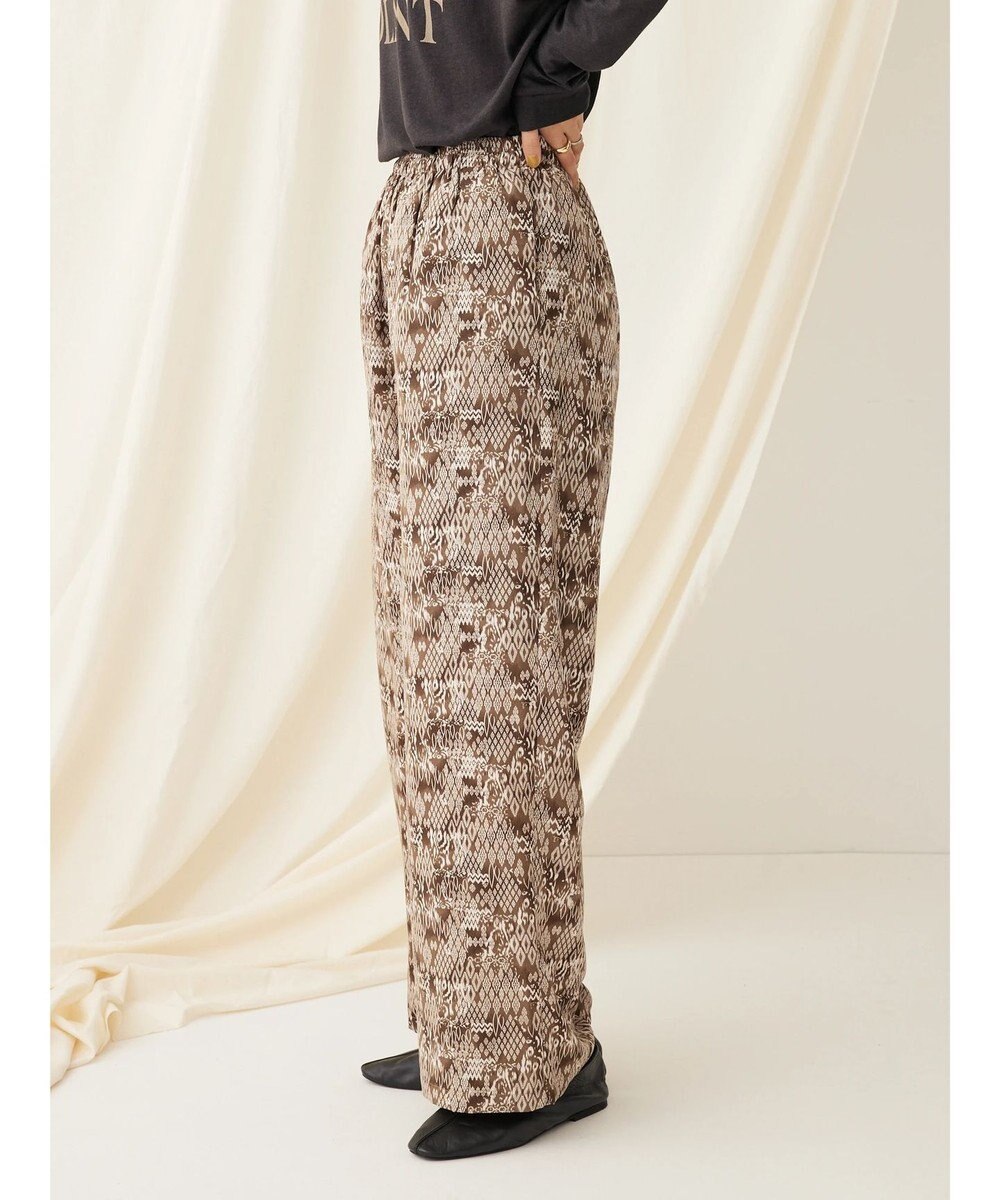 CRAFT STANDARD BOUTIQUE アソートプリント　柄イージーパンツ 