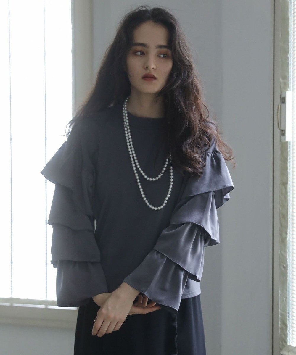 Green Parks ■ＥＳＣＡＲ　フリルスリーブプルオーバー 