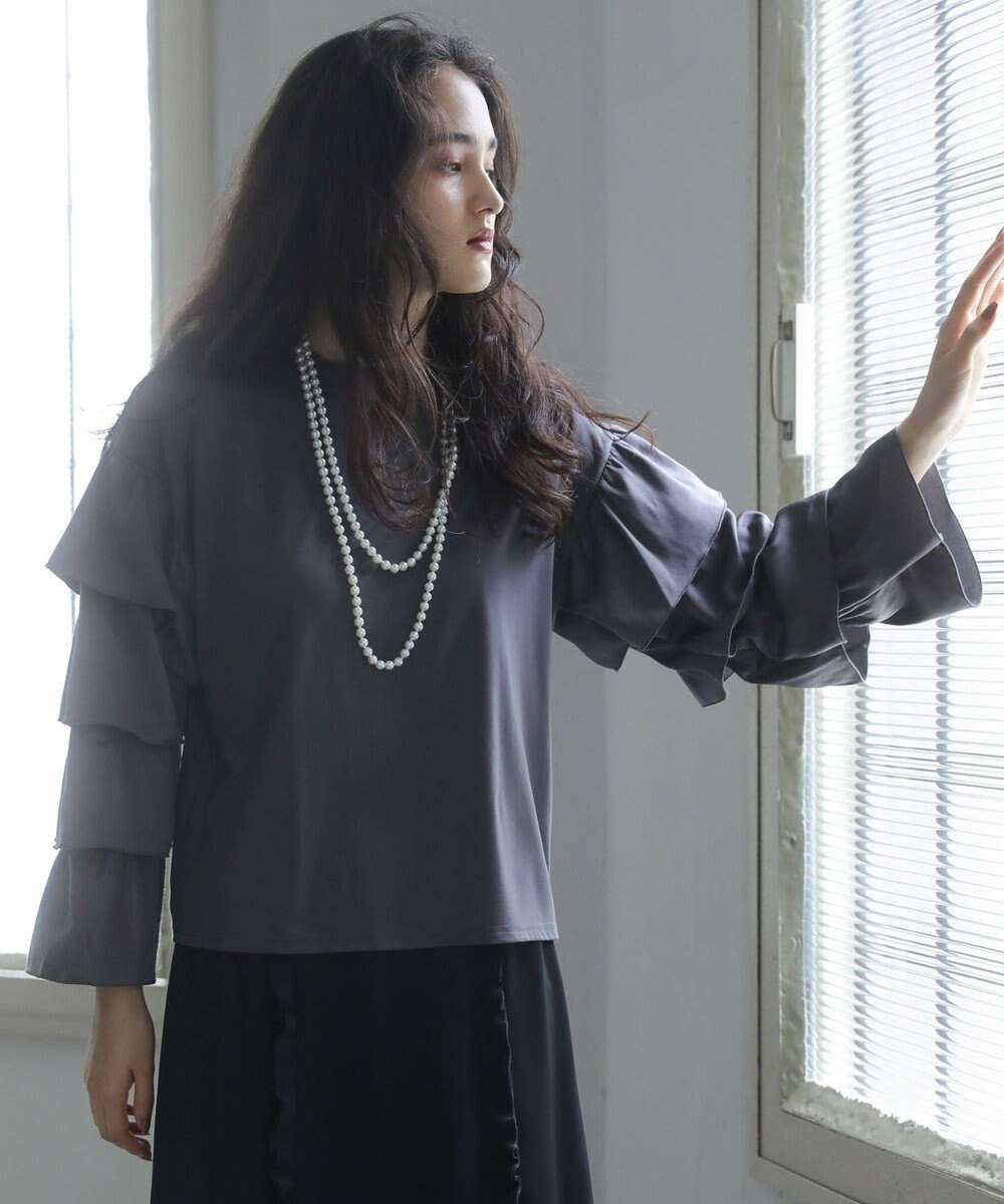 Green Parks ■ＥＳＣＡＲ　フリルスリーブプルオーバー 