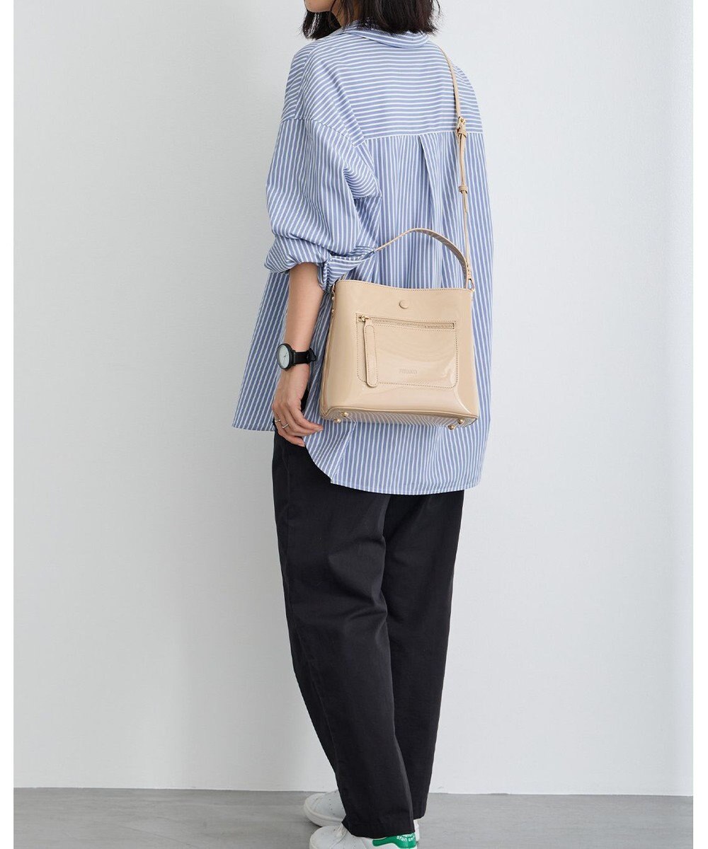 MioFIRANO スクエアエナメルハンドバッグ 2WAY　FIRANO フィラノ 