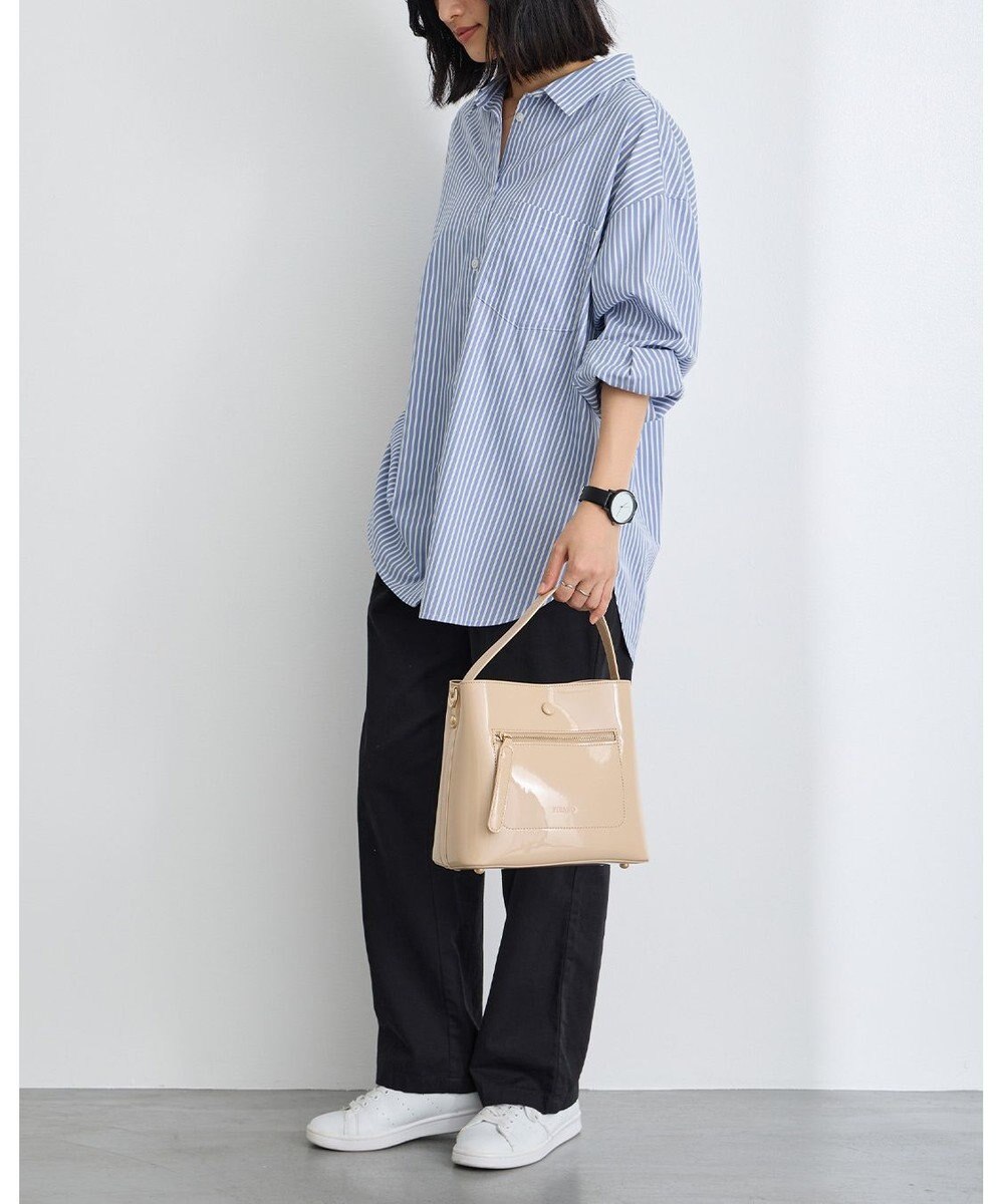 MioFIRANO スクエアエナメルハンドバッグ 2WAY　FIRANO フィラノ 