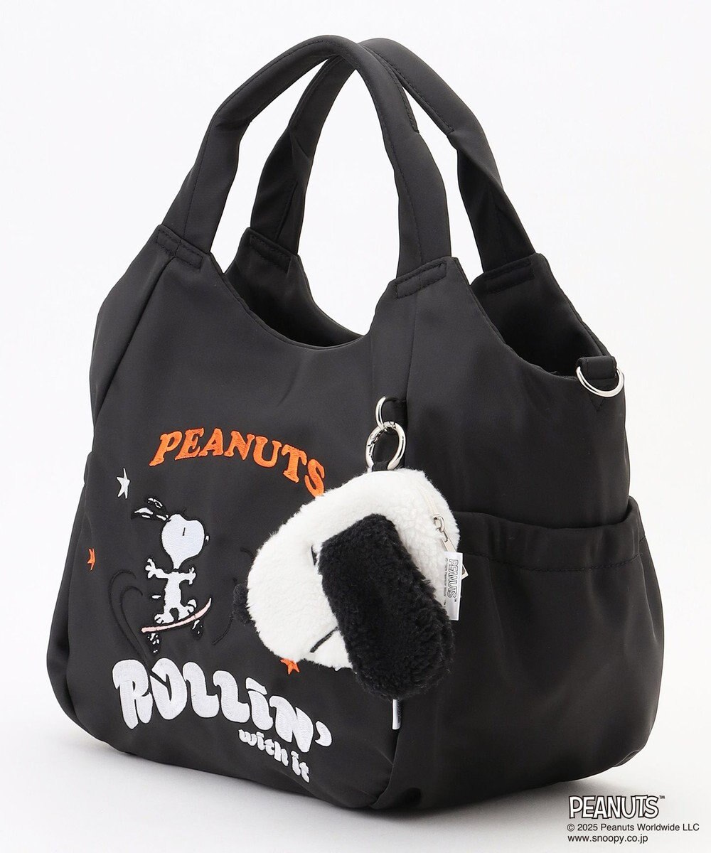 Y'SACCS SNOOPYデザイン サイドギャザー2wayトート　Mサイズ(スケートボード） 