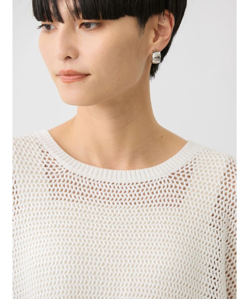 AMERICAN HOLIC 透かし編み半袖ニットプルオーバー 