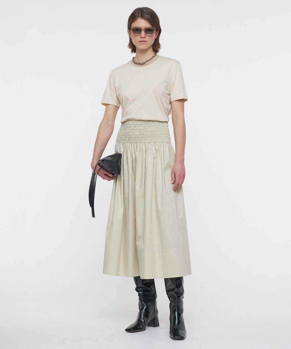 JOSEPH 【洗える】コットンサティーン　スカート 