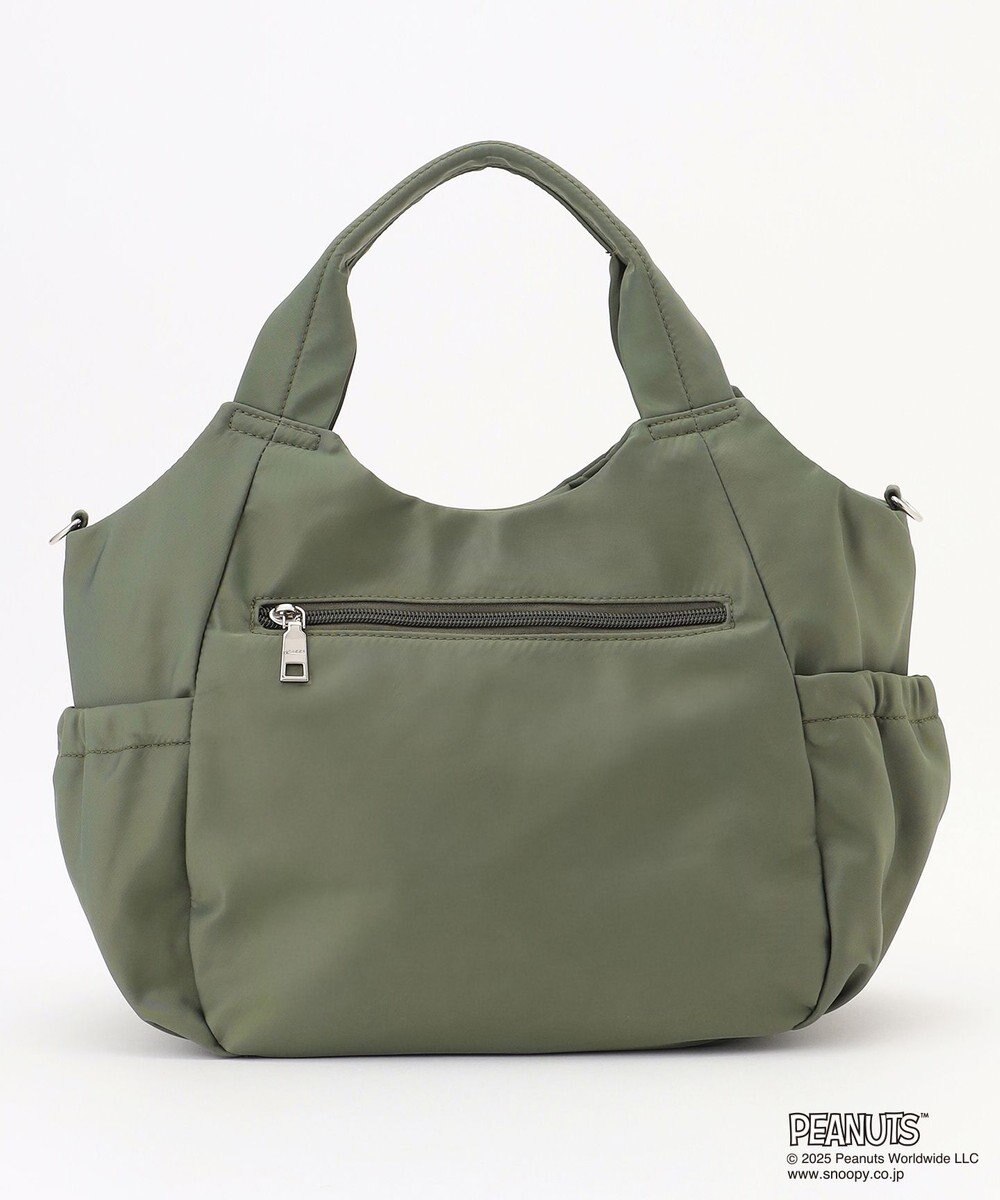 Y'SACCS SNOOPYデザイン サイドギャザー2wayトート　Mサイズ(スケートボード） 