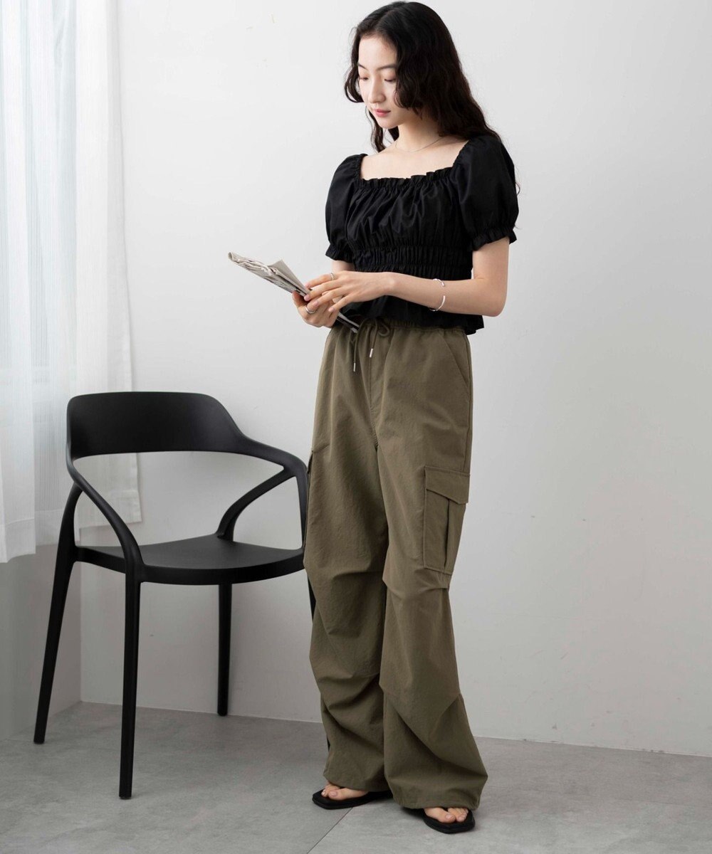 WEGO オフショルシャーリングブラウス 