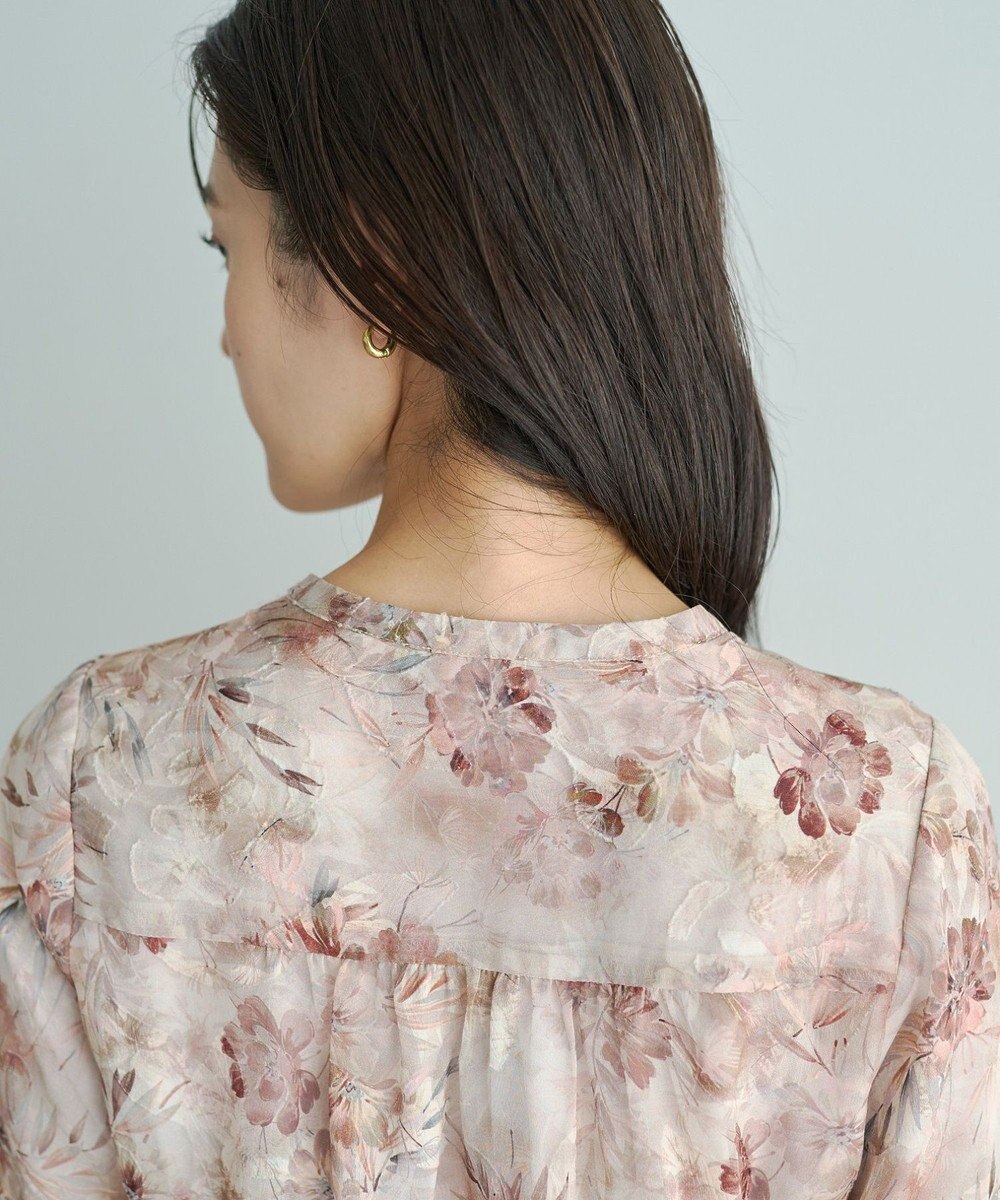 YECCA VECCA ぼかしフラワー柄ワンピース 