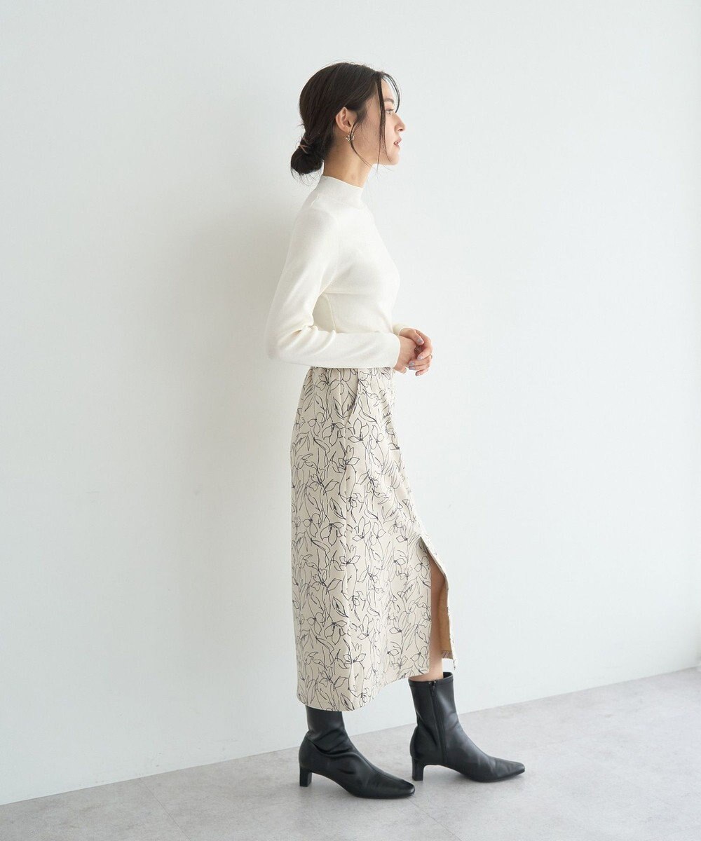 YECCA VECCA ハイネックリブニット 